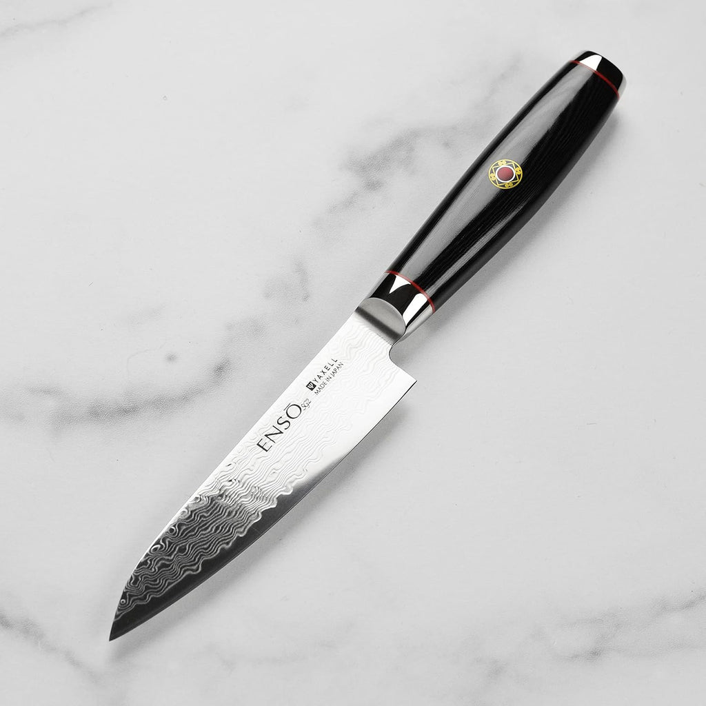Enso SG2 Petty Knife - Made in Japan - 101 Layer Stainless Damascus Utility, 4.75'