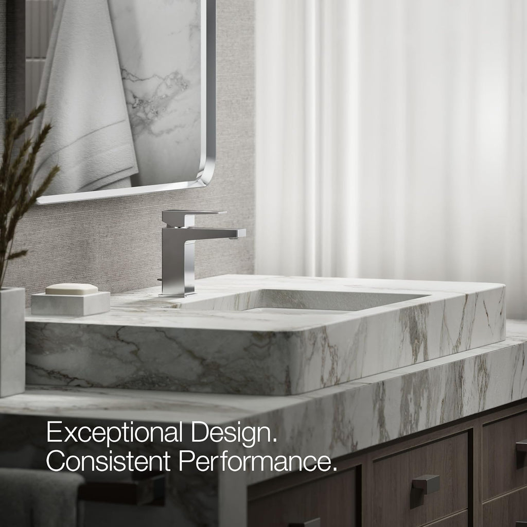 Kohler 99760-4-CP Honesty® Single-Handle Bathroom Sink Faucet, 1.2 gpm, Polished Chrome