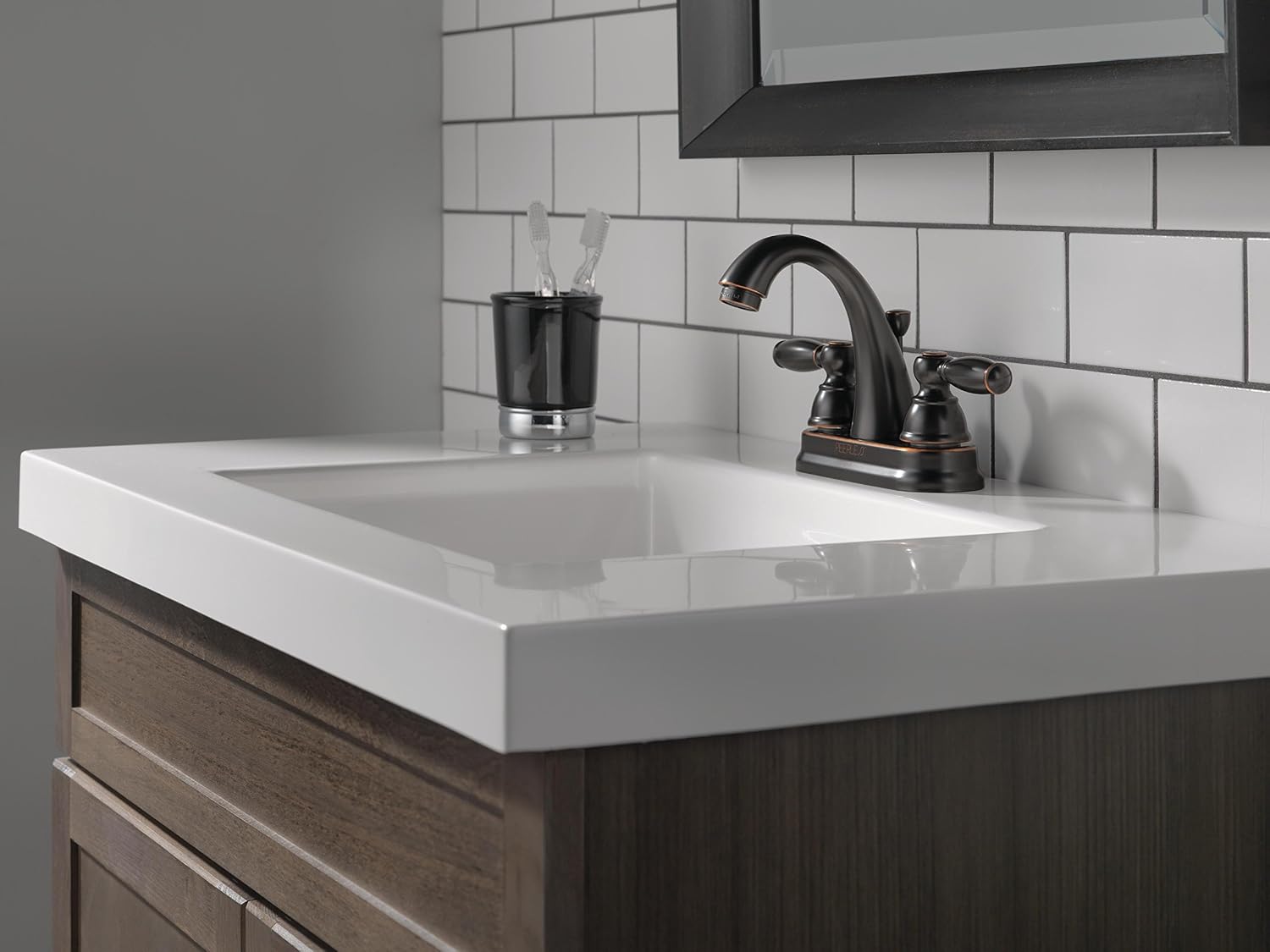 Peerless CO P299696LF-OB ORB 2Hand Lav Bathroom Faucet, Oil Rubbed Bronze