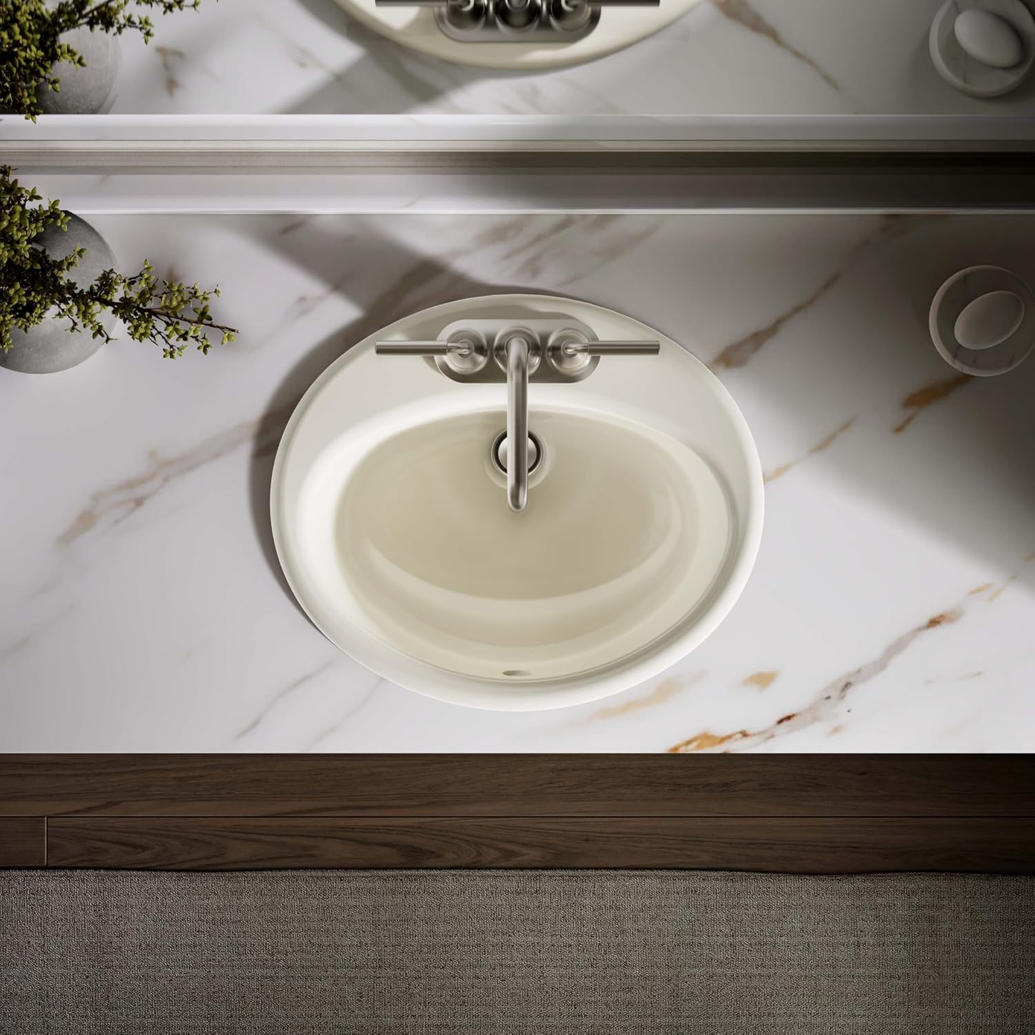 KOHLER Farmington 19X16 S-Rim Lav/4Cc