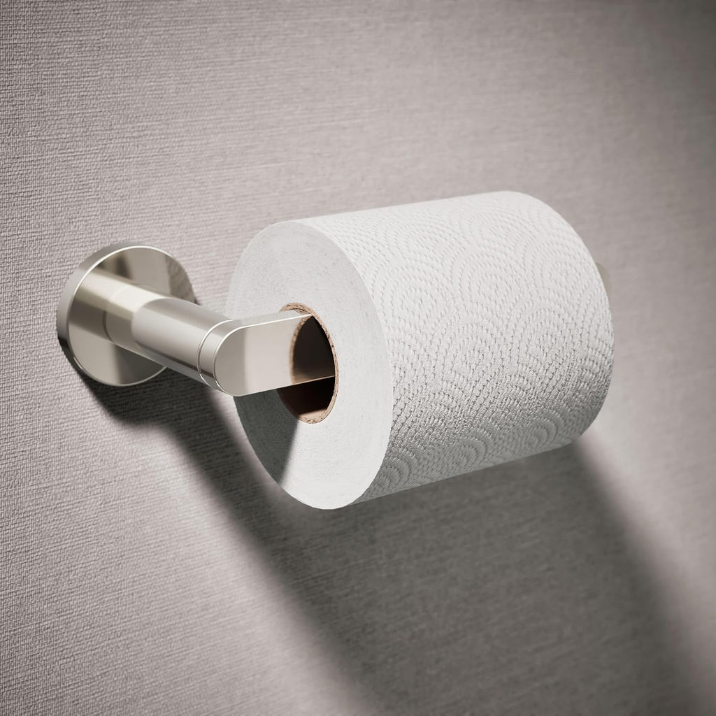Kohler K73147-SN Composed Wall Mounted Pivoting Toilet Paper Holder Vibrant Polished Nickel