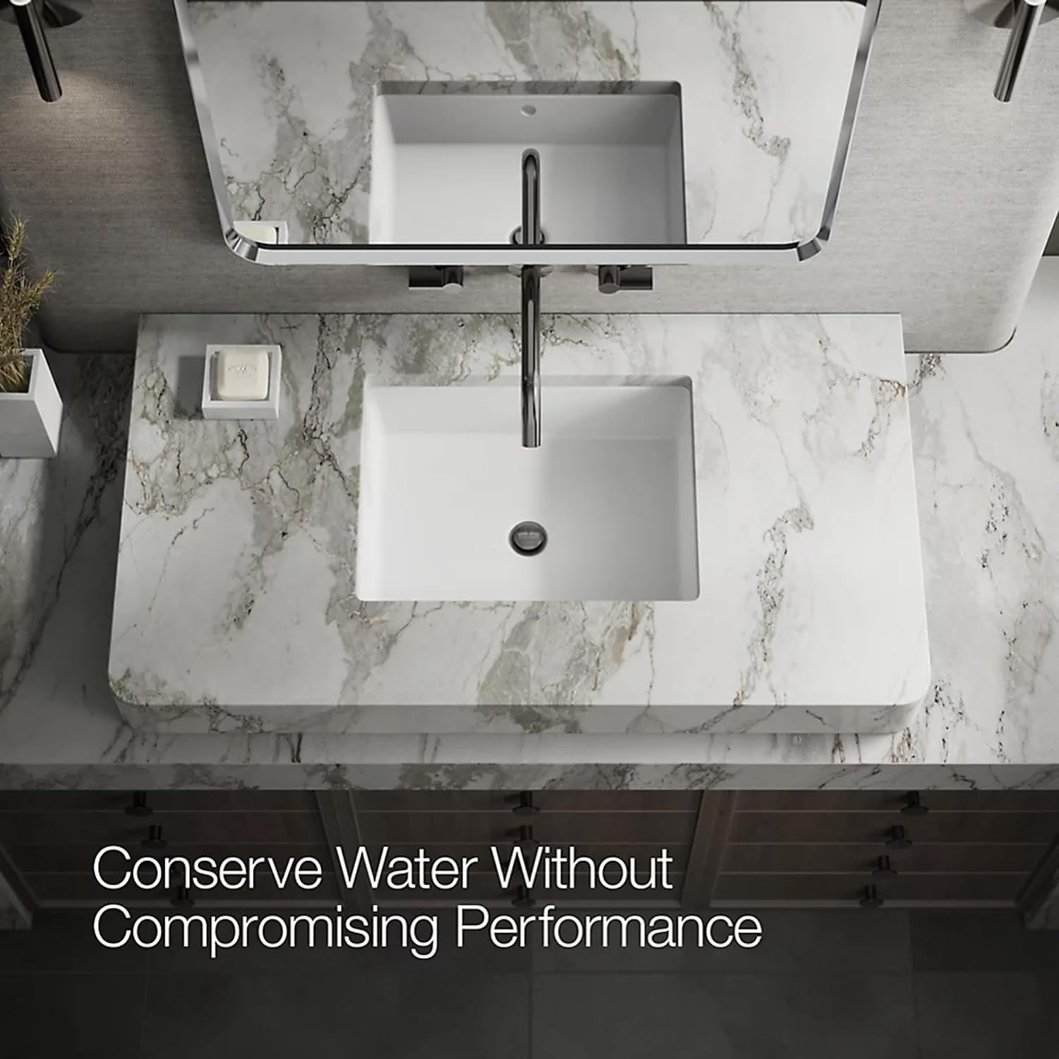 KOHLER Components Wall-Mount Bathroom Sink Faucet Spout With Tube Design 1.2 GPM