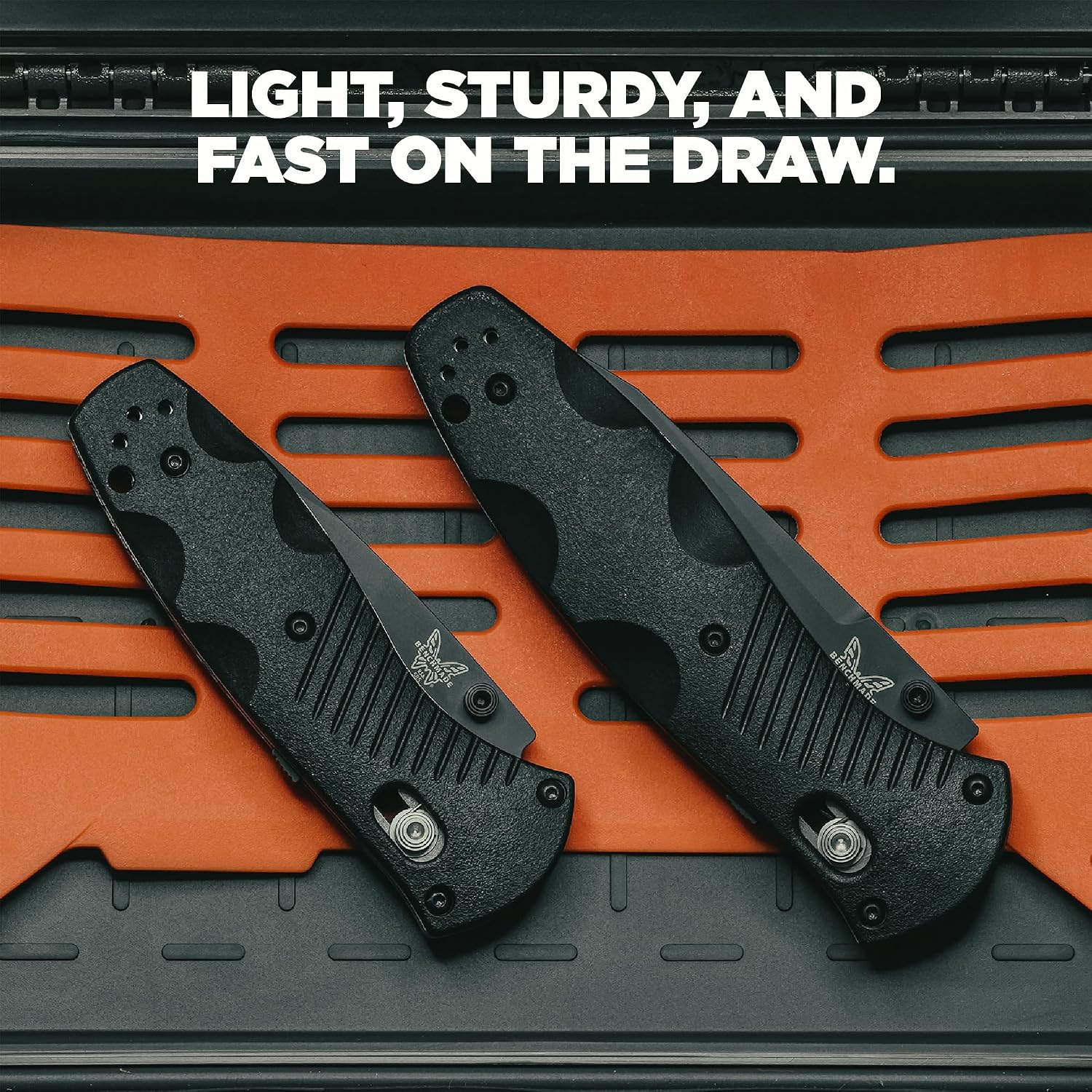 Benchmade - Barrage, Tactical, Every Day Knife, Plain Edge, Drop-Point Blade with Black Valox Handle (580)