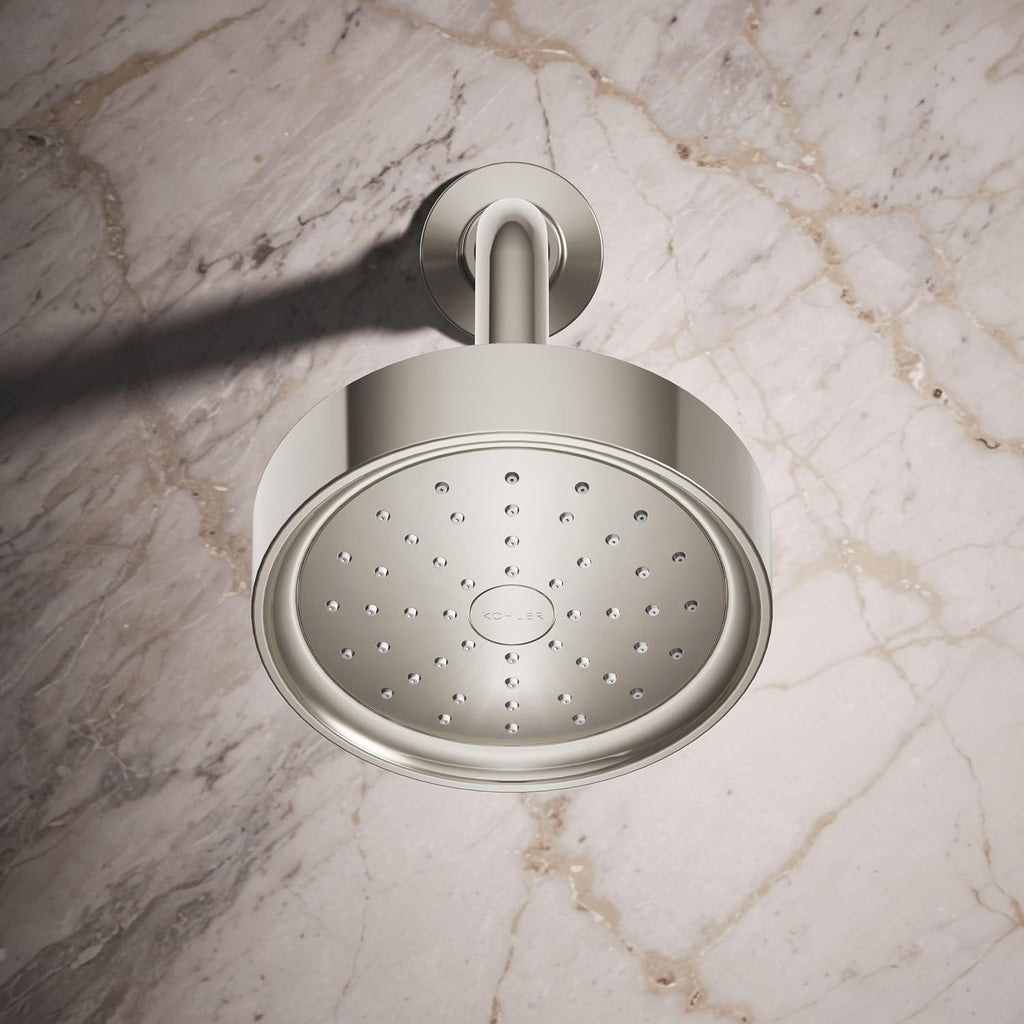 Kohler 965-AK-SN Purist® Single-function showerhead, 2.5 gpm, Vibrant Polished Nickel