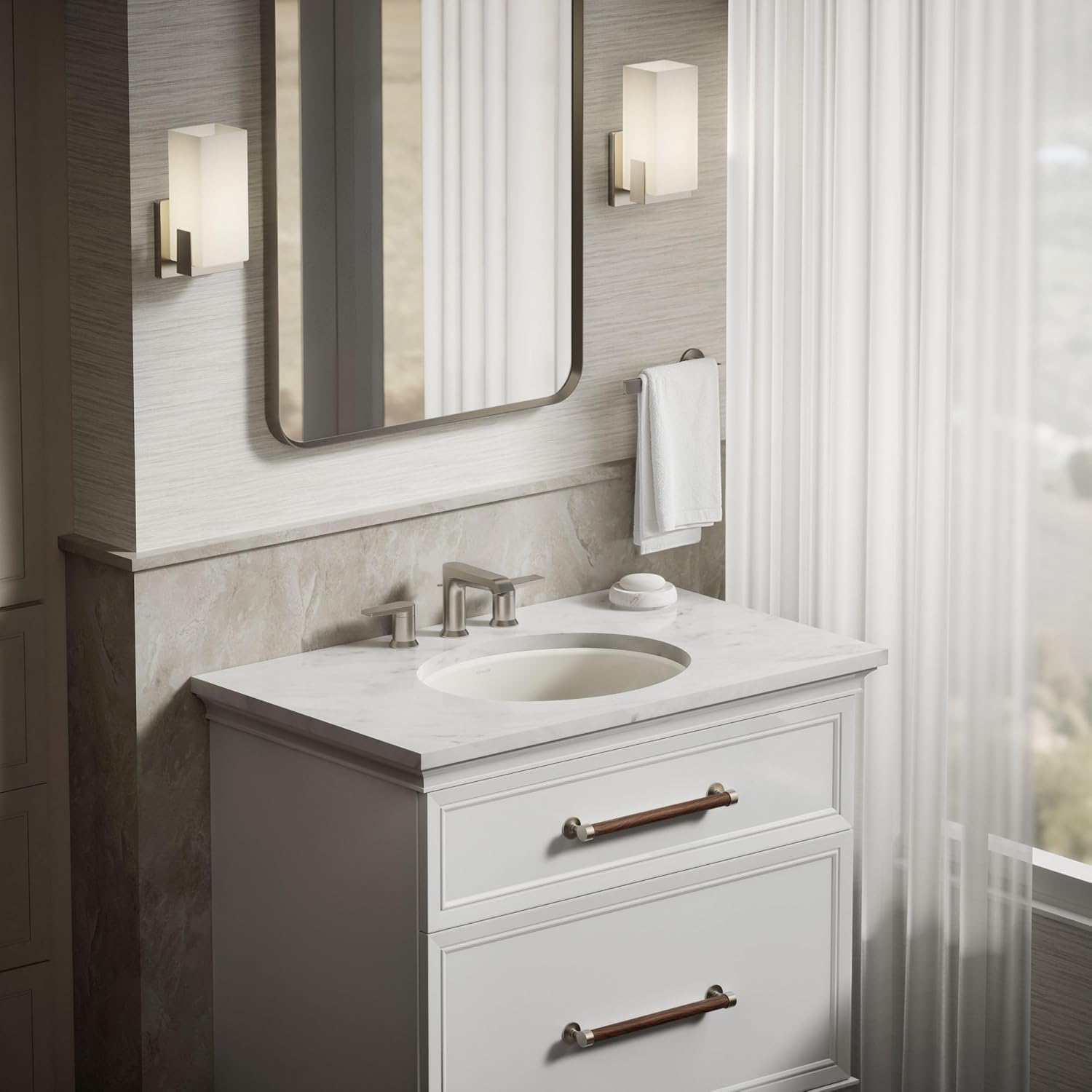 Kohler K-2210-N-96 1-Bowl Undermount Bath Sink w/Sealed Overflow Biscuit