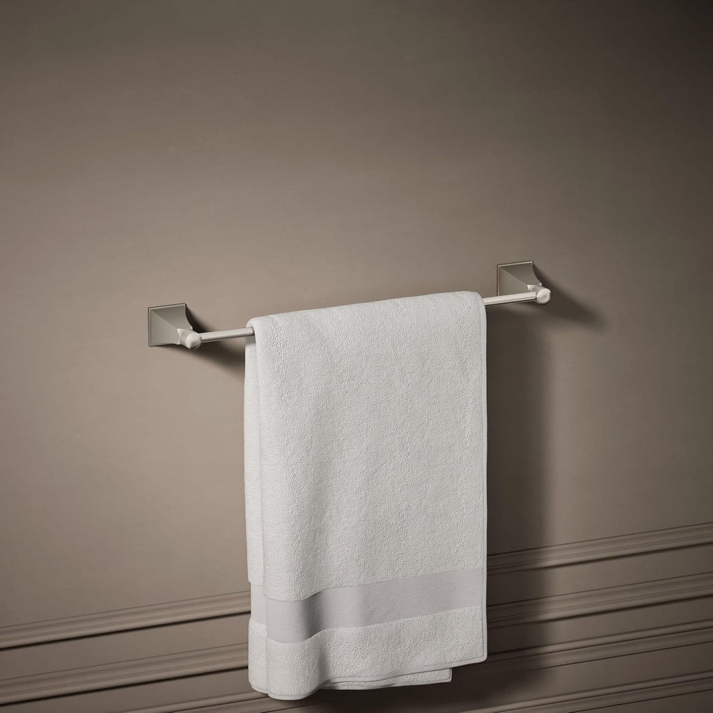 Kohler 485-BN Memoirs® Stately 18' Towel bar, Vibrant Brushed Nickel