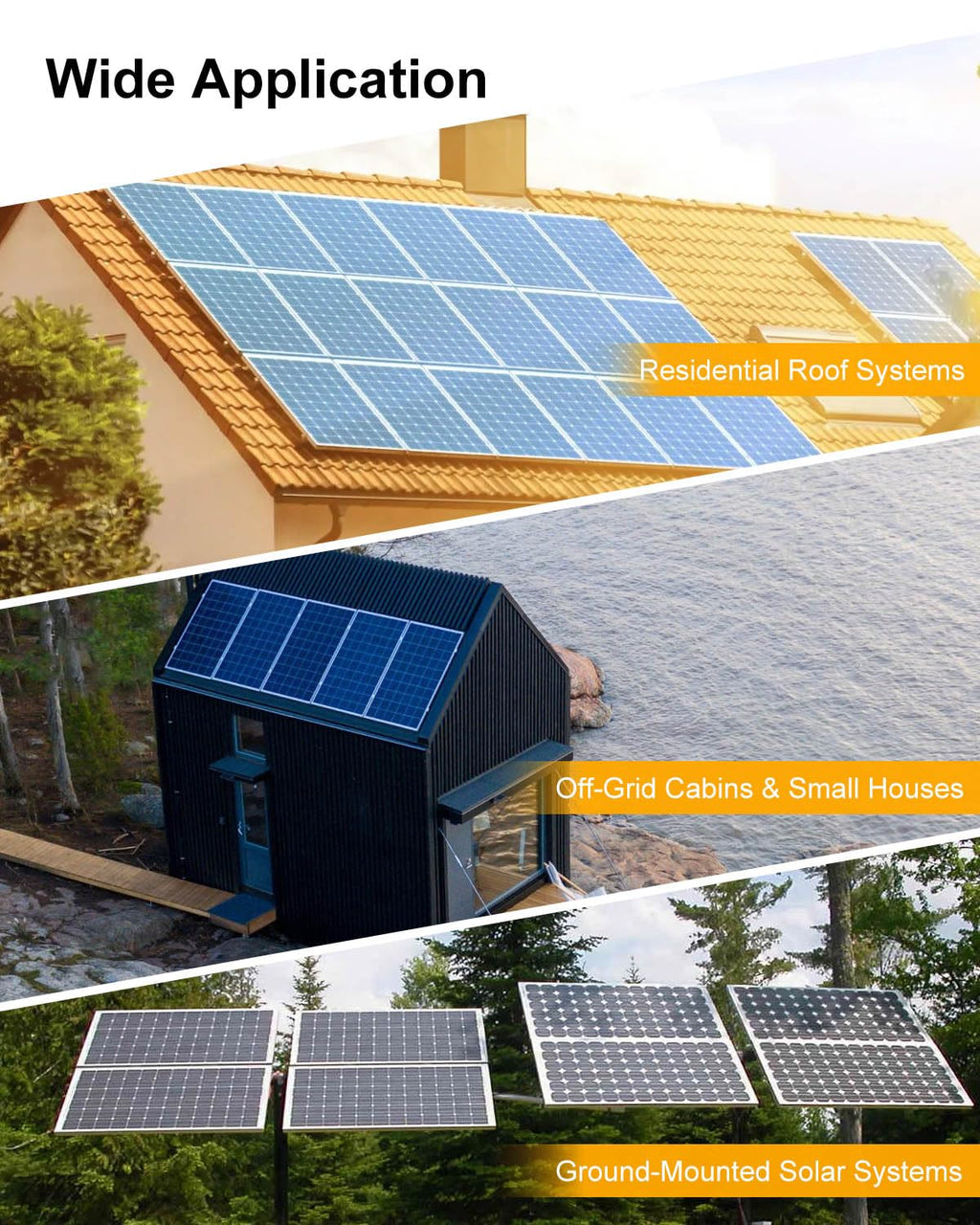 PV Combiner Box 2 String Solar Distribution Box, IP65 Waterproof, with 25A 250A DC Circuit Breakers, 63A 125A AC Breakers, Outdoor Power Distribution Box for 8KW–10KW Inverter Systems