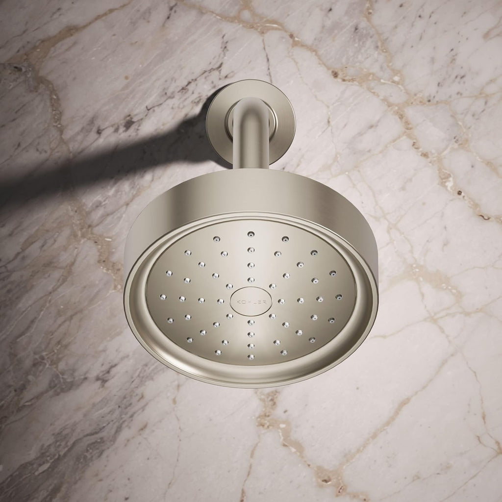Kohler 965-AK-BN Purist® Single-function showerhead, 2.5 gpm, Vibrant Brushed Nickel