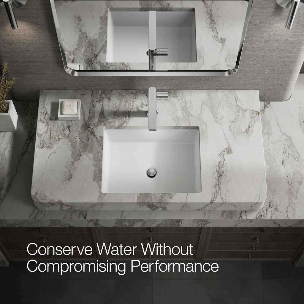 Kohler 73159-7-CP Composed® Tall single-handle bathroom sink faucet with Cylindrical handle, 1.2 gpm, Polished Chrome