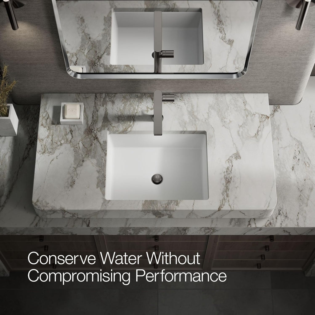 Kohler 73159-7-TT Composed® Tall Single-Handle Bathroom Sink Faucet with Cylindrical Handle, 1.2 gpm, Vibrant Titanium
