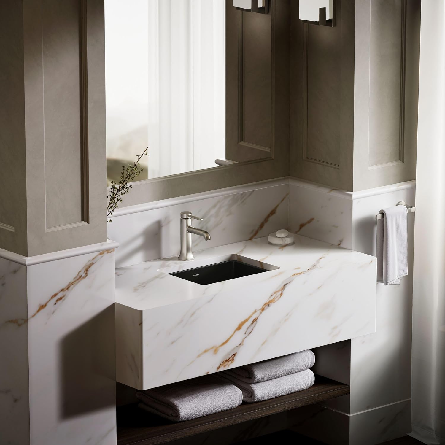 KOHLER Verticyl Rectangle under-mount bathroom sink