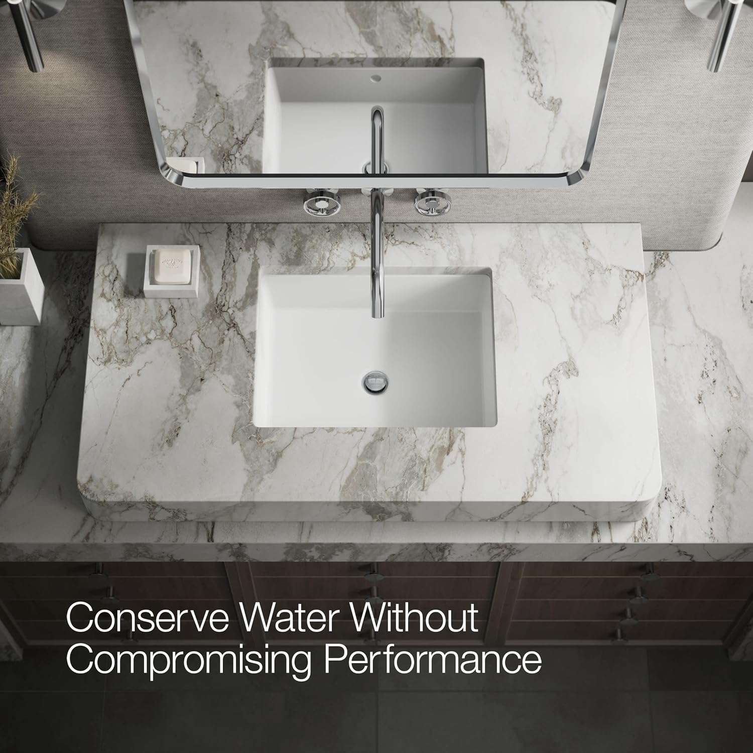 KOHLER Components Wall-mount Bathroom Sink Faucet Trim With Industrial Handles