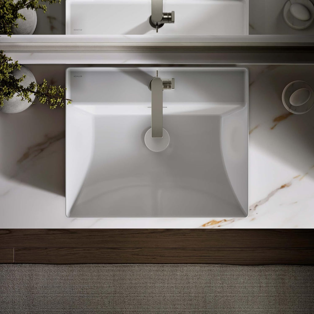 KOHLER Brazn Rectangle Vessel Bathroom Sink