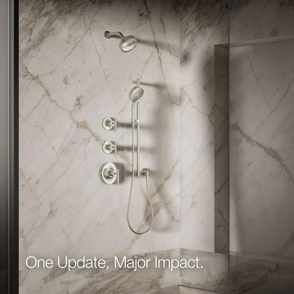 Kohler 965-AK-SN Purist® Single-function showerhead, 2.5 gpm, Vibrant Polished Nickel