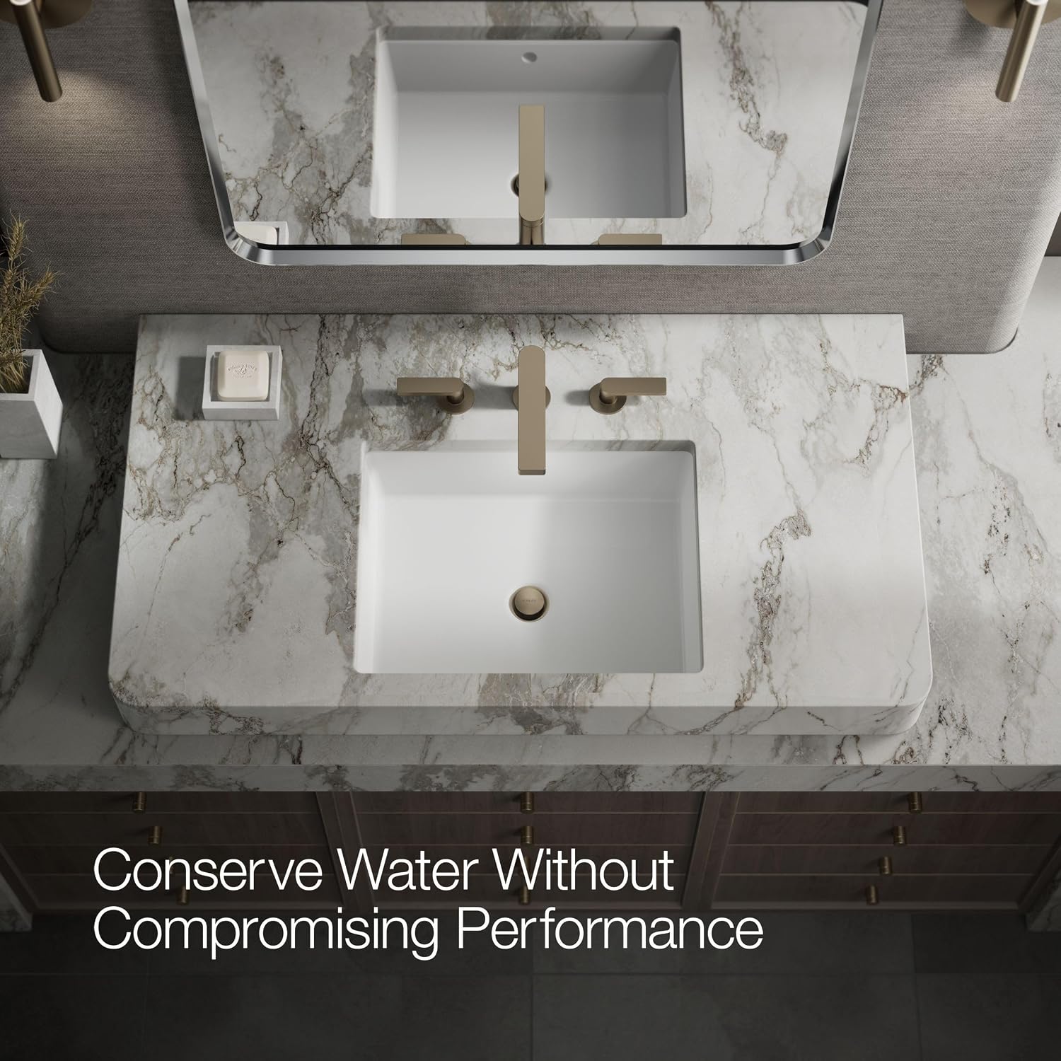 Kohler 73060-4-BV Composed® Widespread Bathroom Sink Faucet with Lever Handles, 1.2 gpm, Vibrant Brushed Bronze