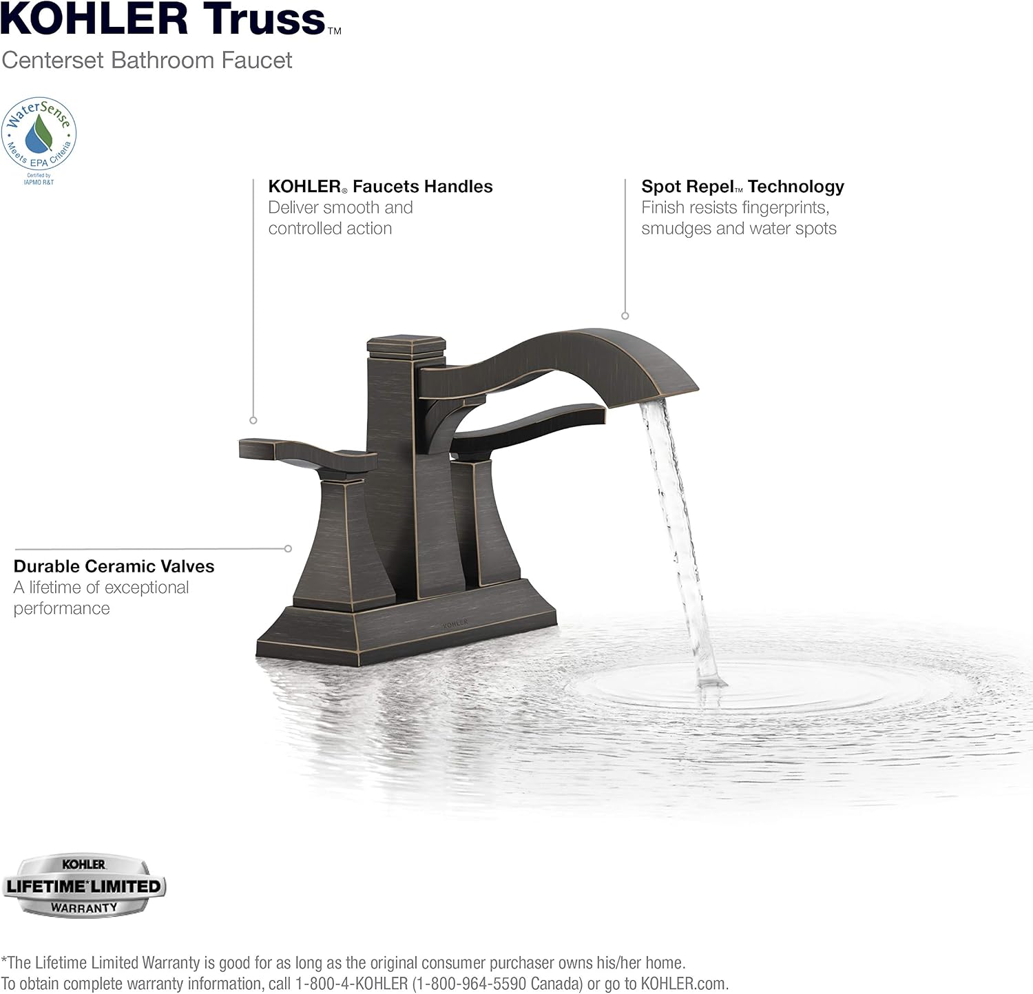 KOHLER Truss® CENTERSET LAV Faucet