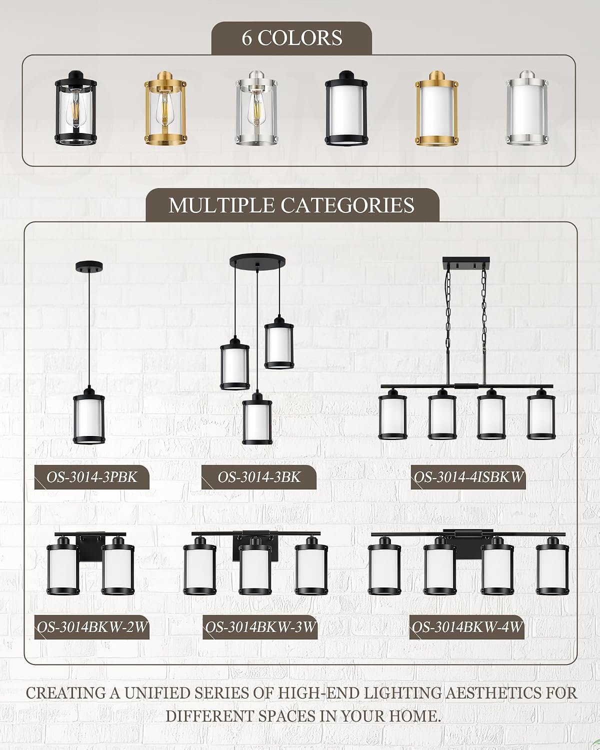 4-Light Black Bathroom Light Fixtures with Milk White Frosted Glass, 29' UL-Listed Modern Wall Sconce Over Mirror with Metal Cage for Bath, Hardwire E26, OS-3014BKW-4W