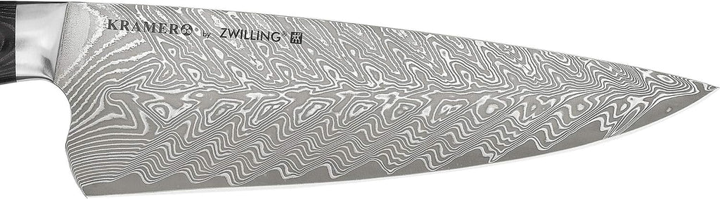 HENCKELS 8-inch Chef's Knife, Premium Quality, German Engineered, Informed by 100+ Years of Mastery, Stainless Steel, Dishwasher Safe, Black/Brown