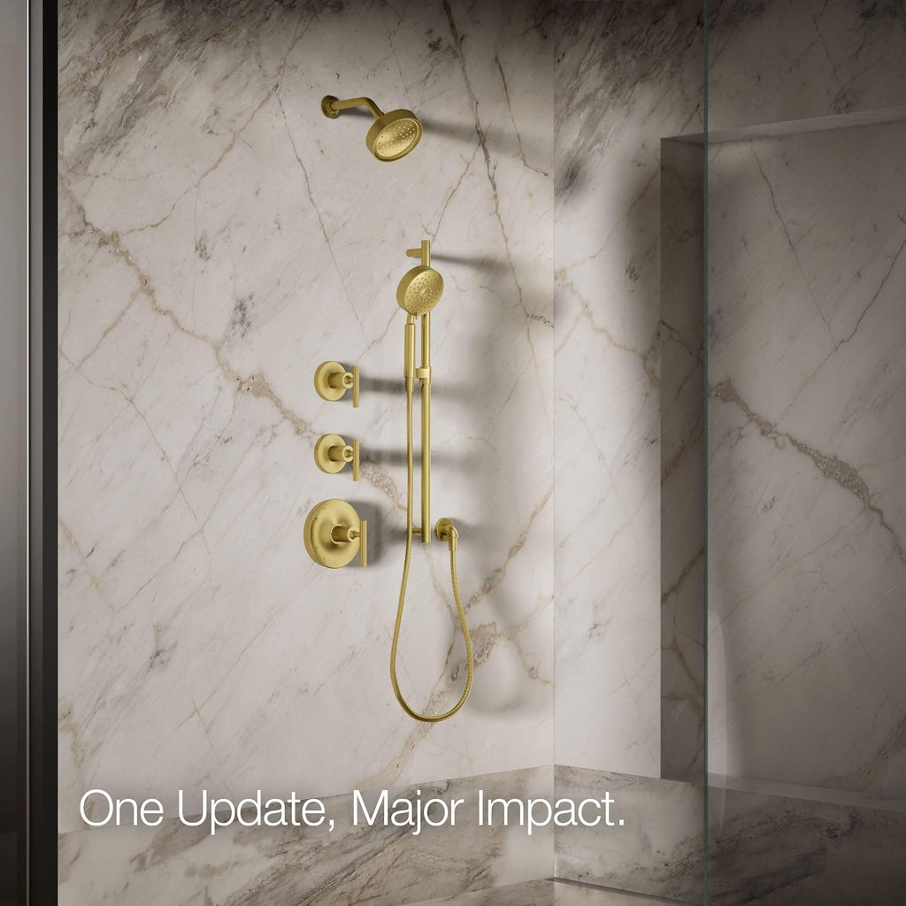 Kohler 965-AK-2MB Purist® Single-function showerhead, 2.5 gpm, Vibrant Brushed Moderne Brass