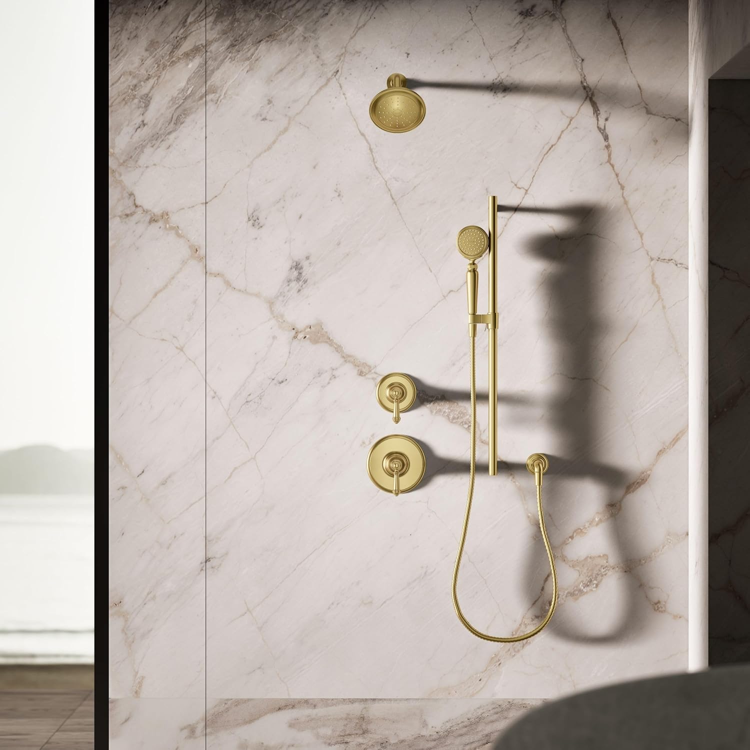 Kohler 72776-G-2MB Artifacts® Single-function handshower, 1.75 gpm, Vibrant Brushed Moderne Brass
