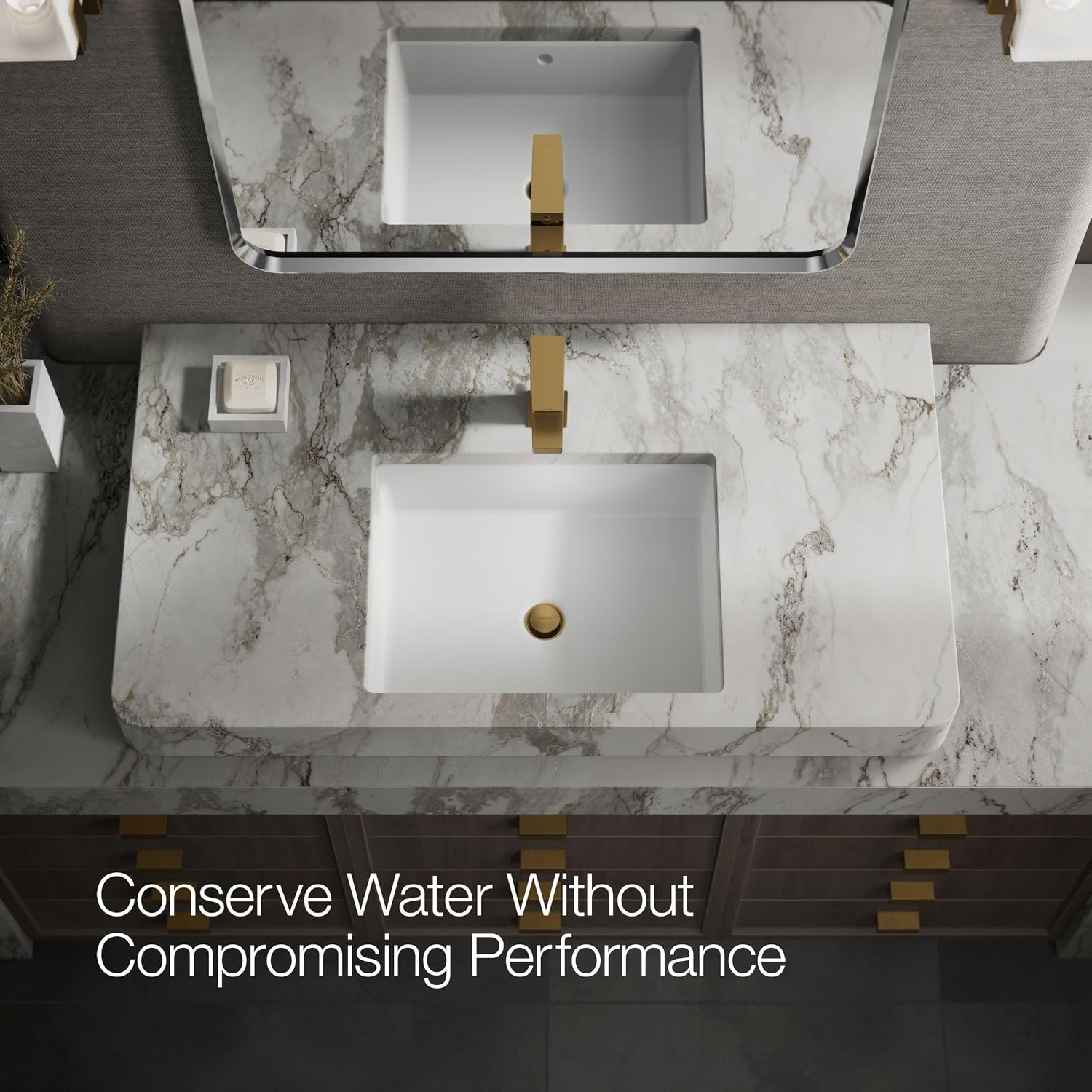 Kohler K-37889-4-2MB Honesty® Single-Handle Bathroom Sink Faucet, Bathroom Faucets, 1.2 GPM, Vibrant Brushed Moderne Brass