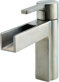 Pfister LF042VGKK Vega Single Control 4 Inch Centerset Bathroom Faucet in Brushed Nickel, Water-Efficient Model