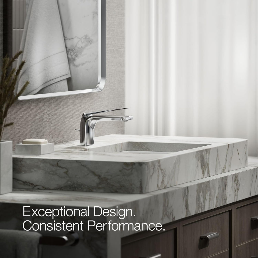 Kohler 97345-4-CP Avid® Single-Handle Bathroom Sink Faucet, 1.2 gpm, Polished Chrome