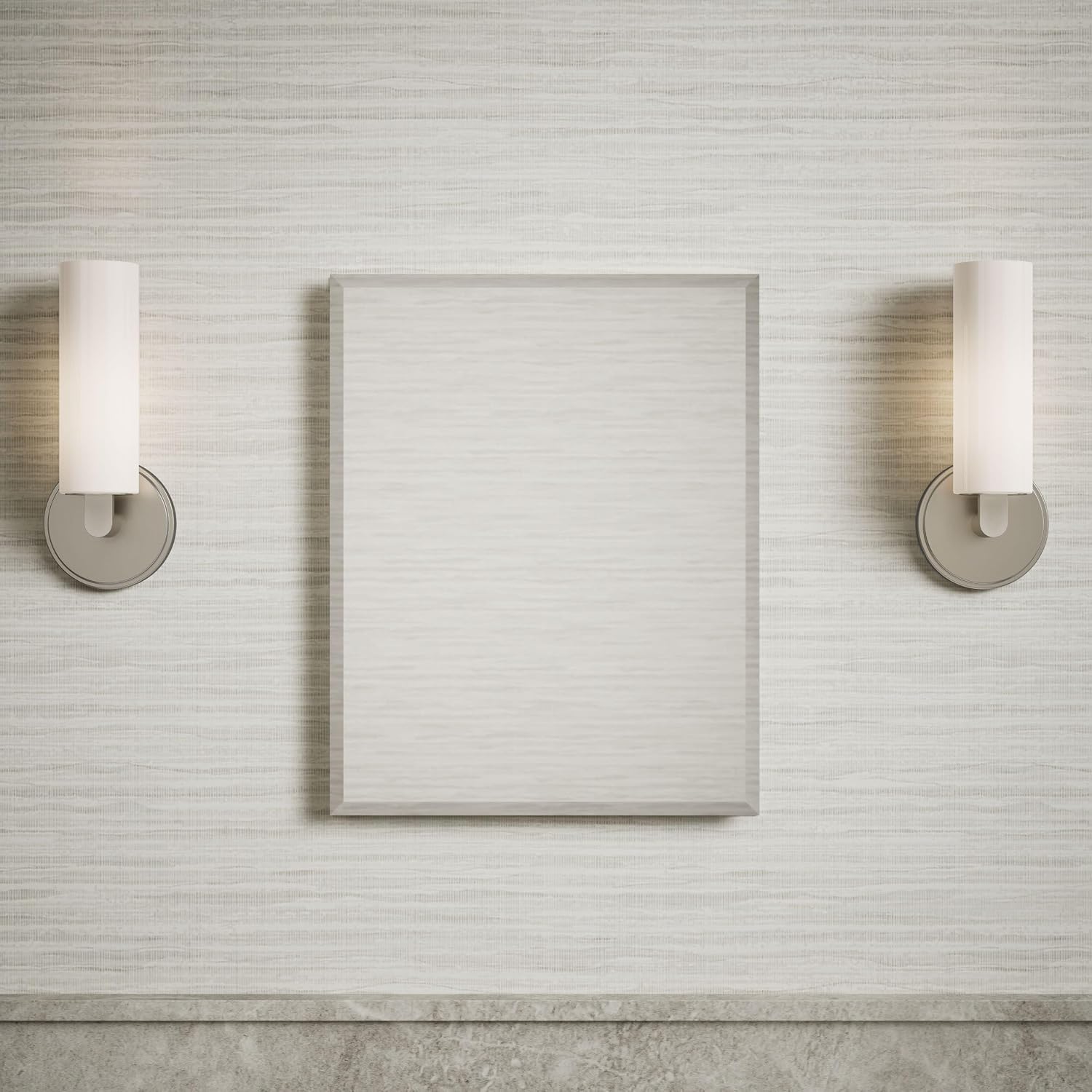 Kohler CB-CLR1620FS Frameless Bathroom Mirror Medicine Cabinet, Single Door, Rectangular Beveled Edge Frame, Bathroom Cabinet Mirror, Adjustable Shelves, 16 in. W x 20 in. H