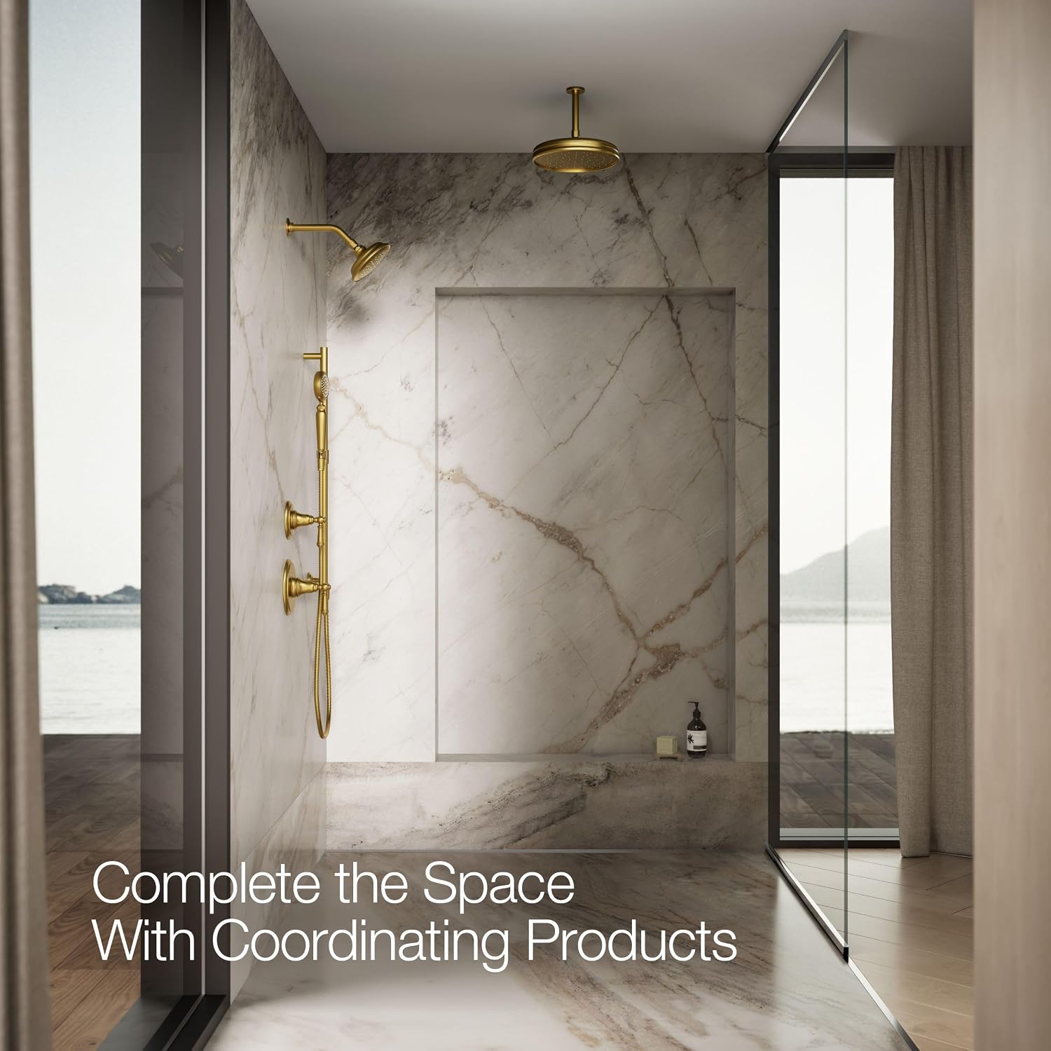 Kohler 72776-G-2MB Artifacts® Single-function handshower, 1.75 gpm, Vibrant Brushed Moderne Brass