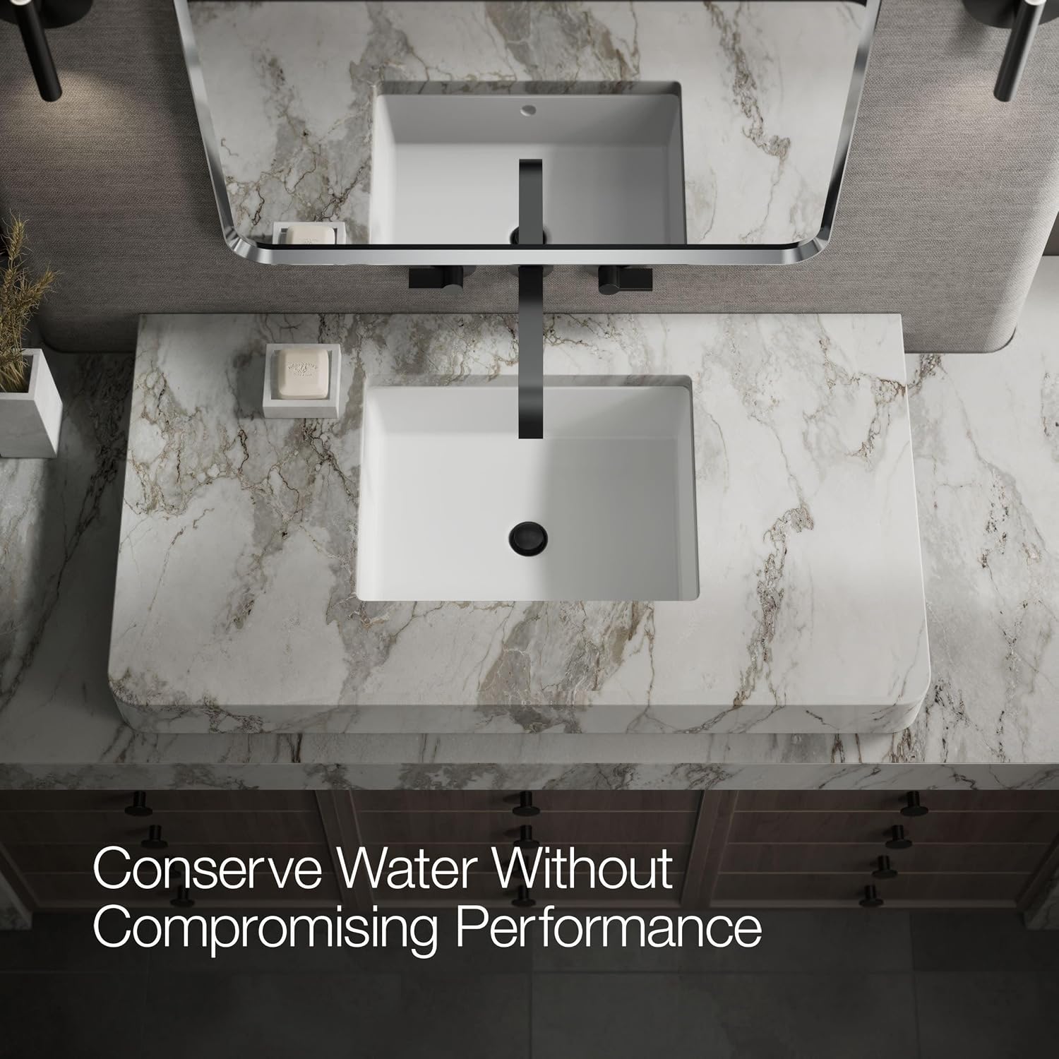 KOHLER Components Wall-mount Bathroom Sink Faucet Trim