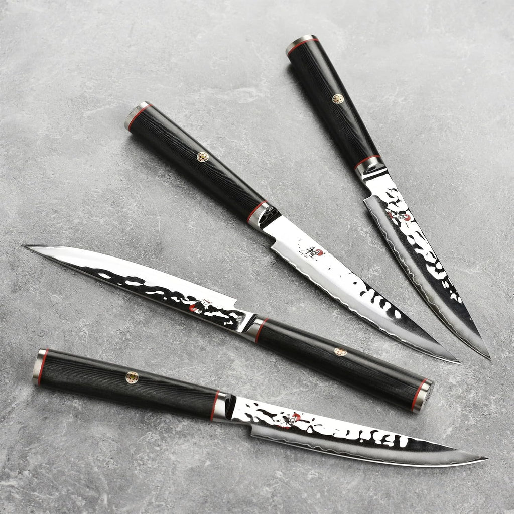 MIYABI Mizu SG2 Steak Knife Set, 4 Piece with Case
