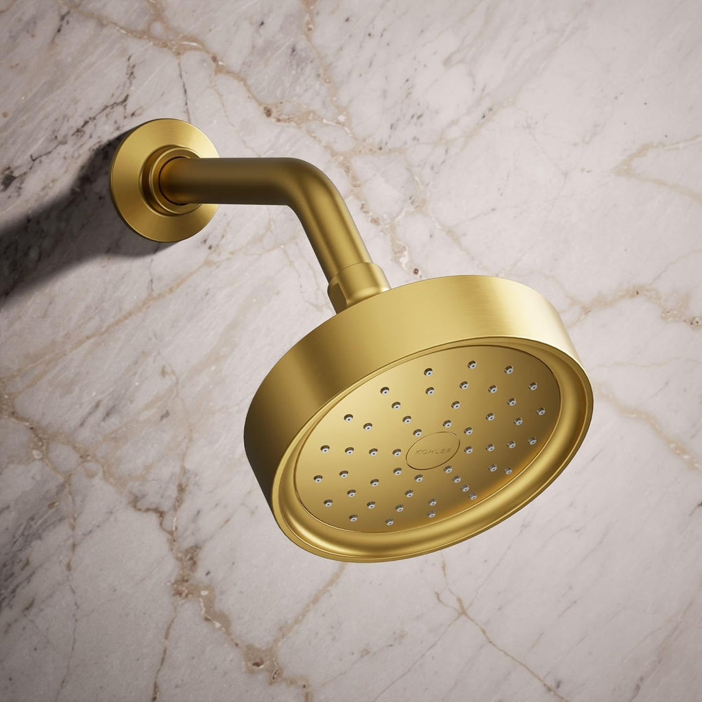 Kohler 965-AK-2MB Purist® Single-function showerhead, 2.5 gpm, Vibrant Brushed Moderne Brass