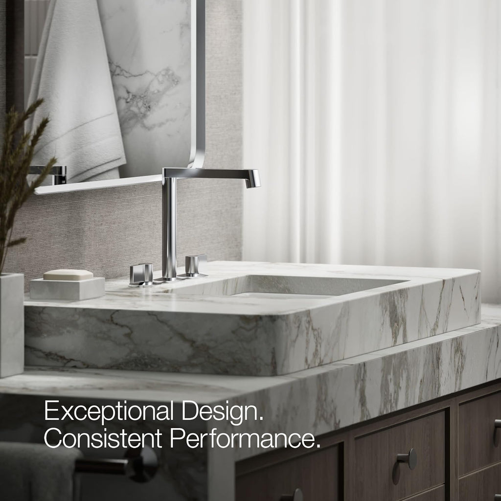 Kohler K-77974-4-CP Bathroom Sink Handles w/Lever Design Polished Chrome