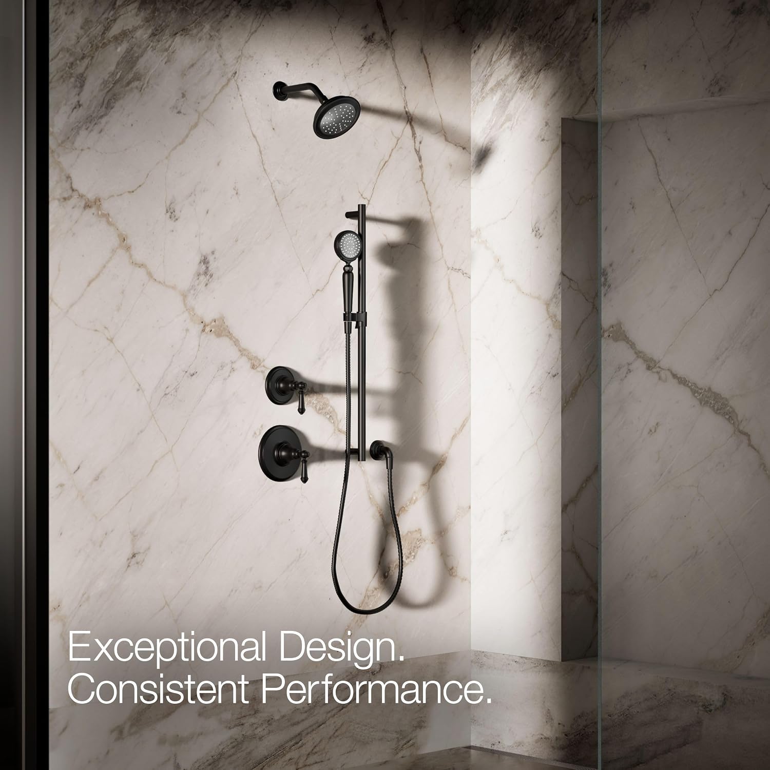 Kohler 72776-G-BL Artifacts® Single-function handshower, 1.75 gpm, Matte Black