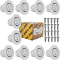 Journeyman-Pro 5279 Flanged Outlet Receptacle - 15 Amp 125 Volt NEMA 5-15, Commercial Grade Electrical Outlet, 2-Pole 3-Wire Straight Blade Plug, cUL Listed, 10-14 AWG, No Cover/Cap - 10 Pack