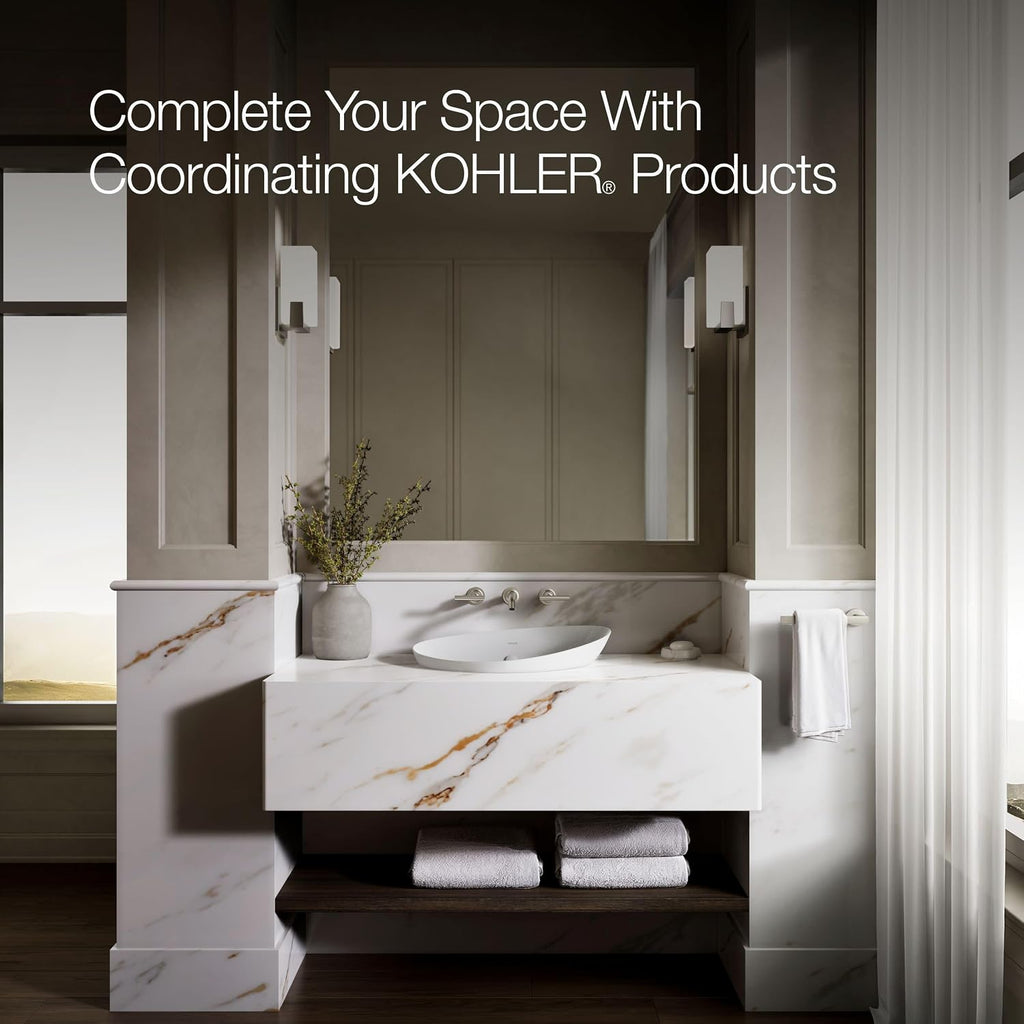 Kohler 20704-0 Veil™ 21' oval vessel bathroom sink, White