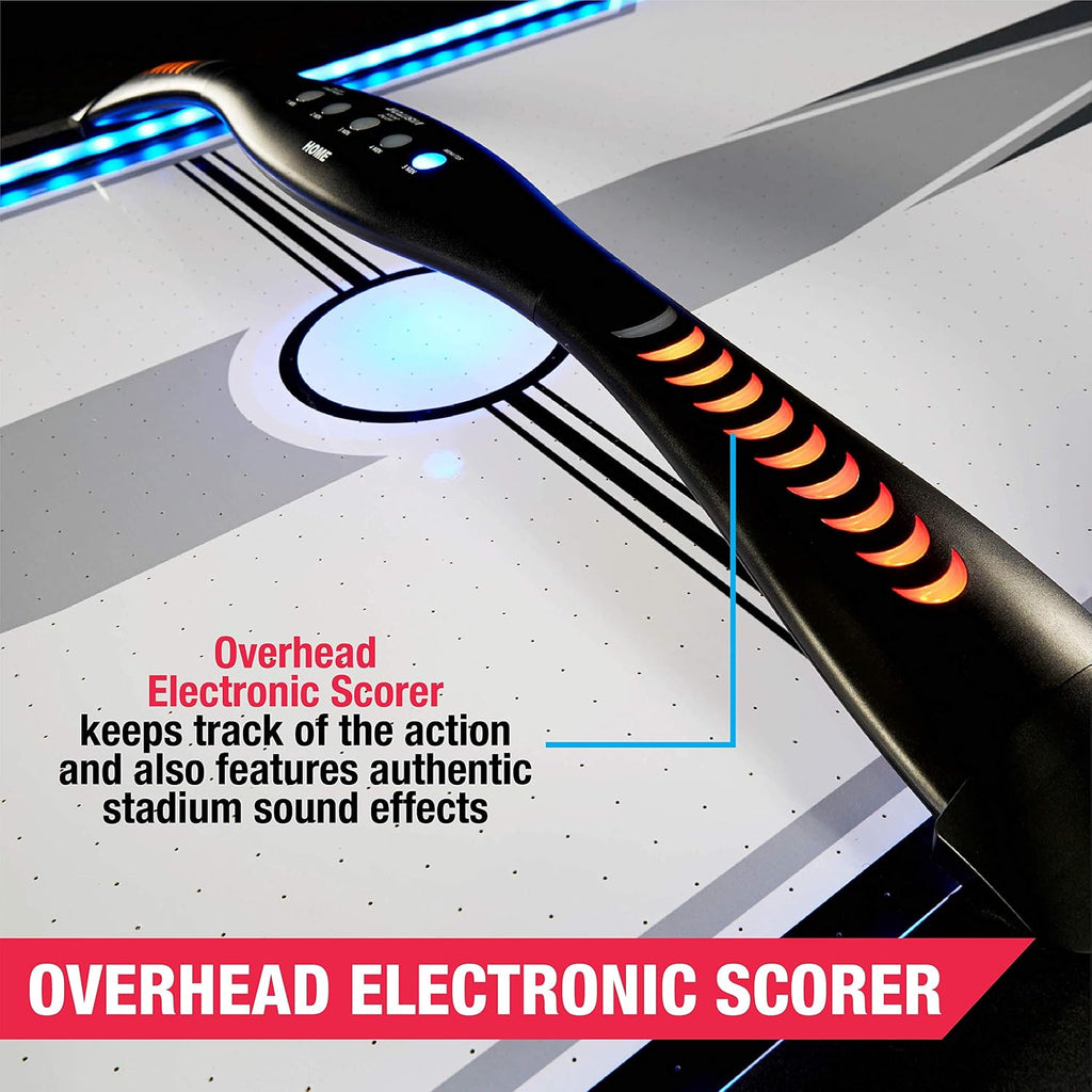 MD Sports Air Hockey Table with Arcade Electronic Scorer, Perfect for Family Game Rooms