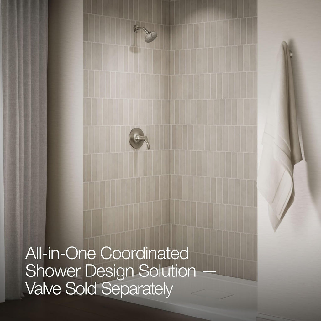 Kohler TS27392-4G-BN SIMPLICE Rite-Temp Pressure-Balancing 1.75 GPM Shower Faucet Trim Set, Vibrant Brushed Nickel