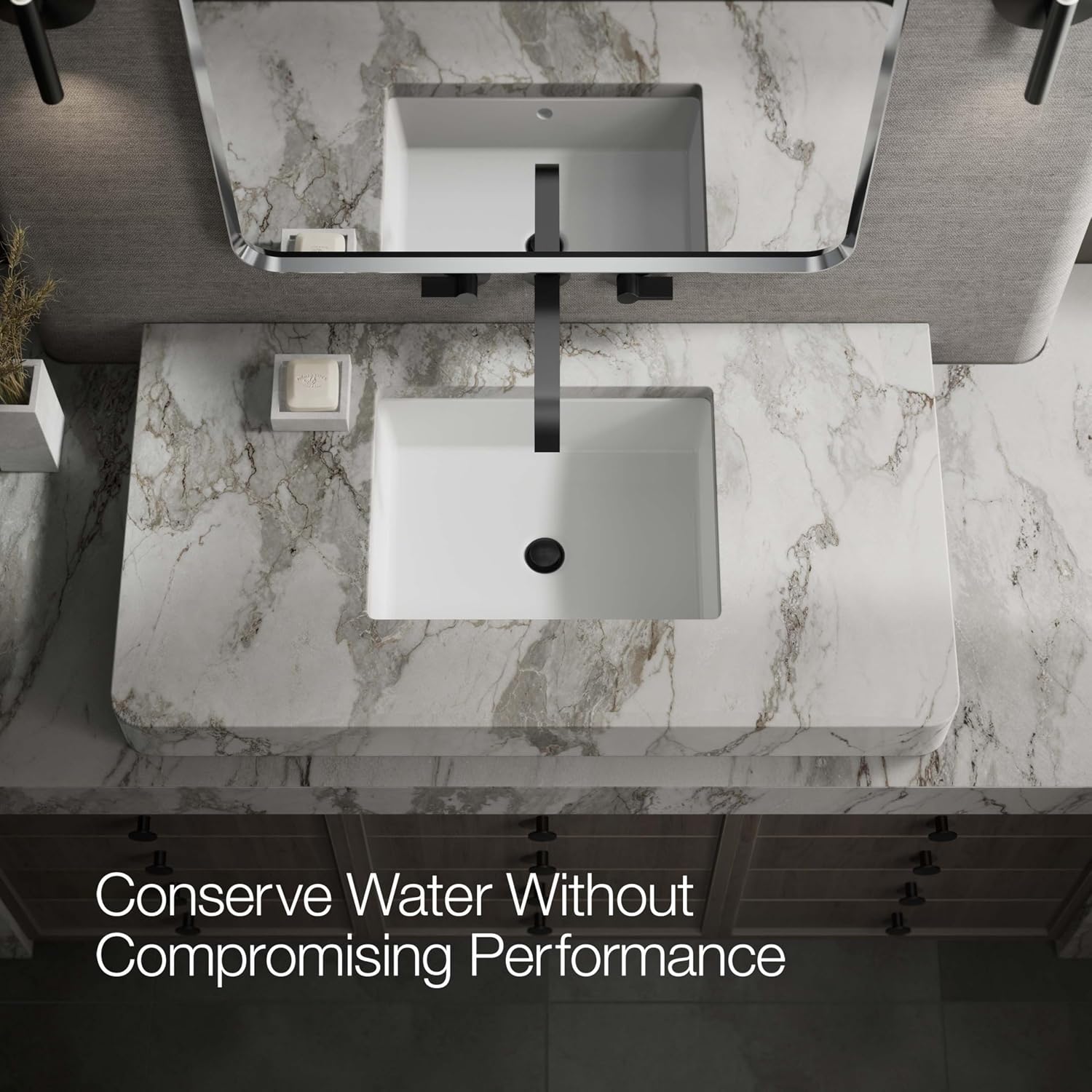 KOHLER Components Wall-mount Bathroom Sink Faucet Trim