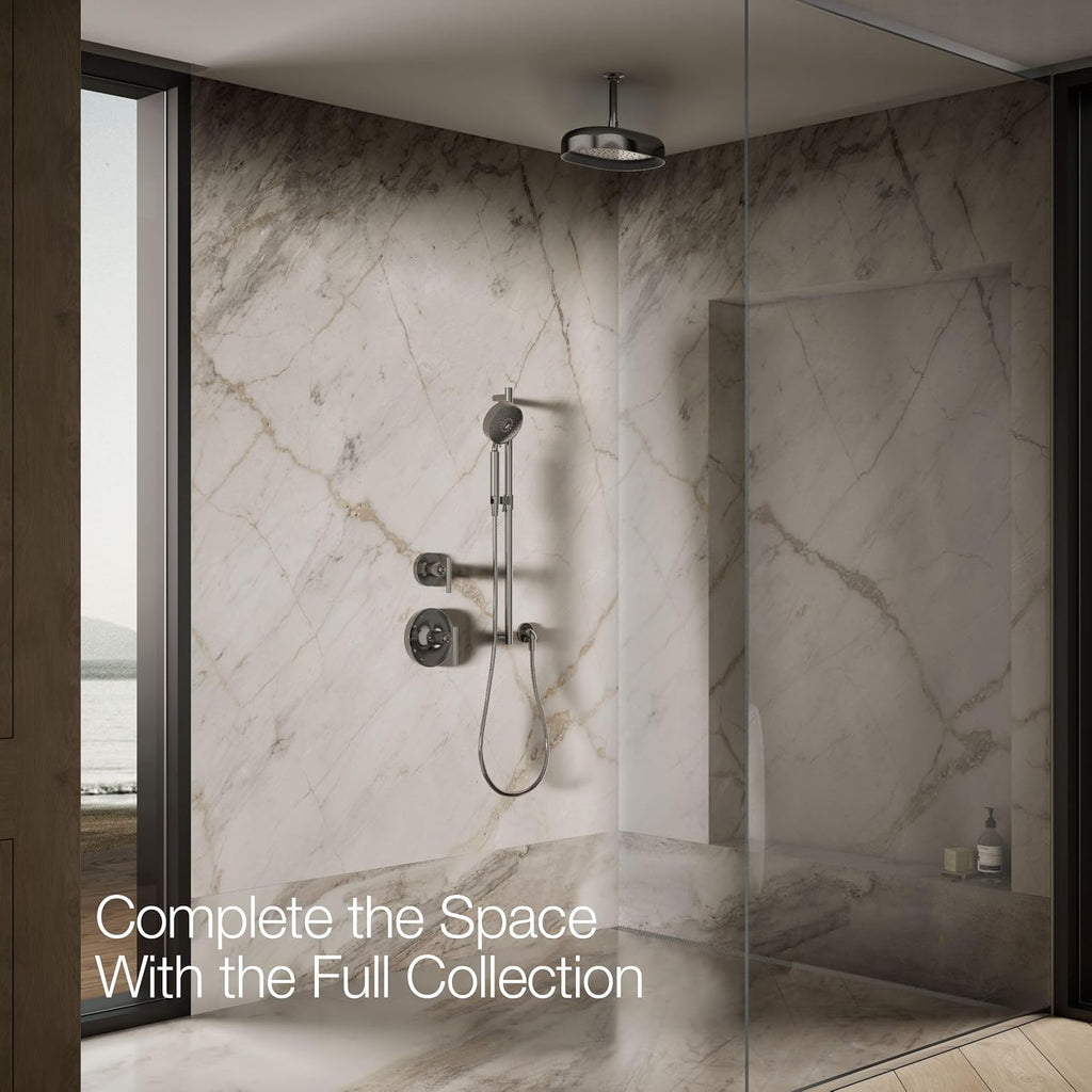 Kohler 26293-G-TT Statement® Oblong 12' single-function rainhead, 1.75 gpm, Vibrant Titanium
