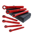 Wiha 21290 Ratchet Wrenches, Metric with Insulated Handle, 7 Piece Set