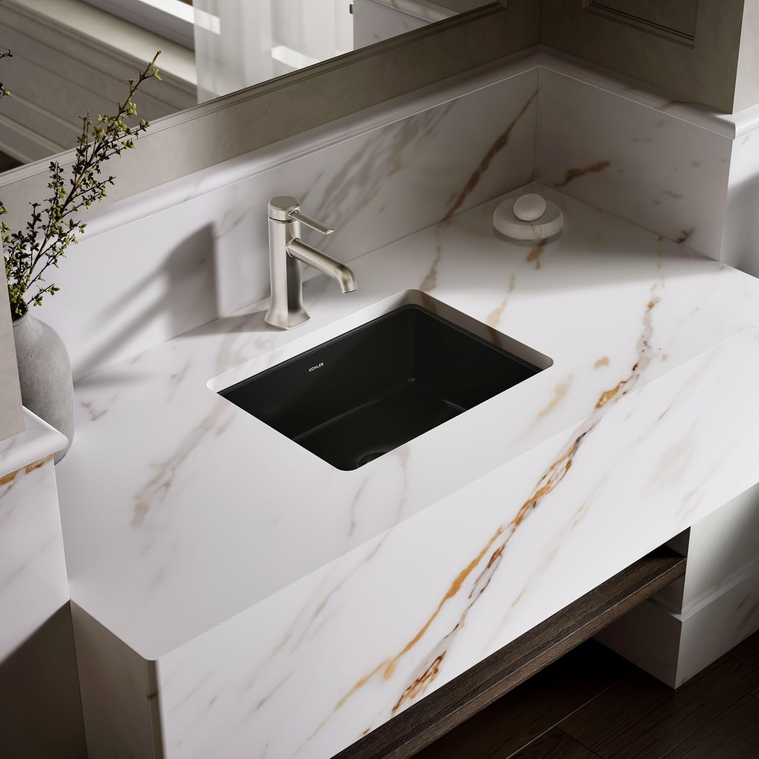 KOHLER Verticyl Rectangle under-mount bathroom sink