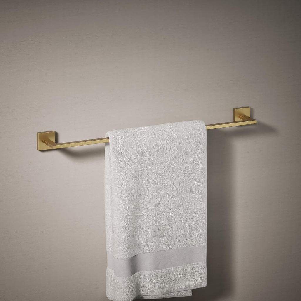 Kohler 23285-2MB Square 24' Towel bar, Vibrant Brushed Moderne Brass