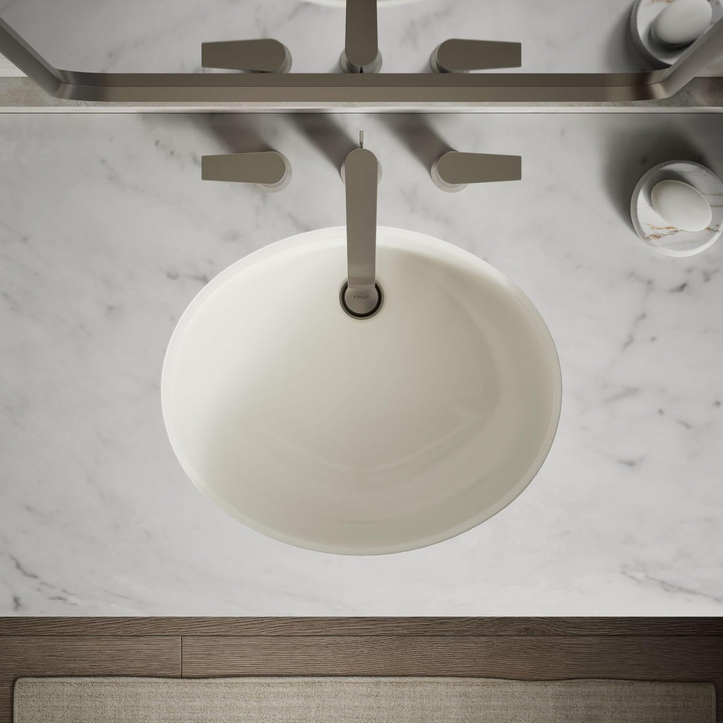 Kohler K-2210-N-96 1-Bowl Undermount Bath Sink w/Sealed Overflow Biscuit