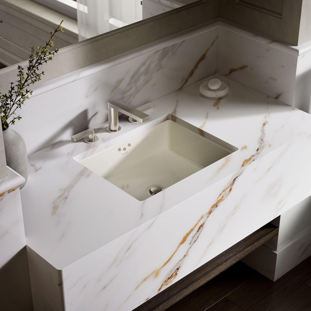 Kohler K-2330-96 Interior 1-Bowl Undermount Bath Sink Biscuit