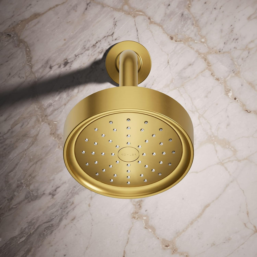 Kohler 965-AK-2MB Purist® Single-function showerhead, 2.5 gpm, Vibrant Brushed Moderne Brass