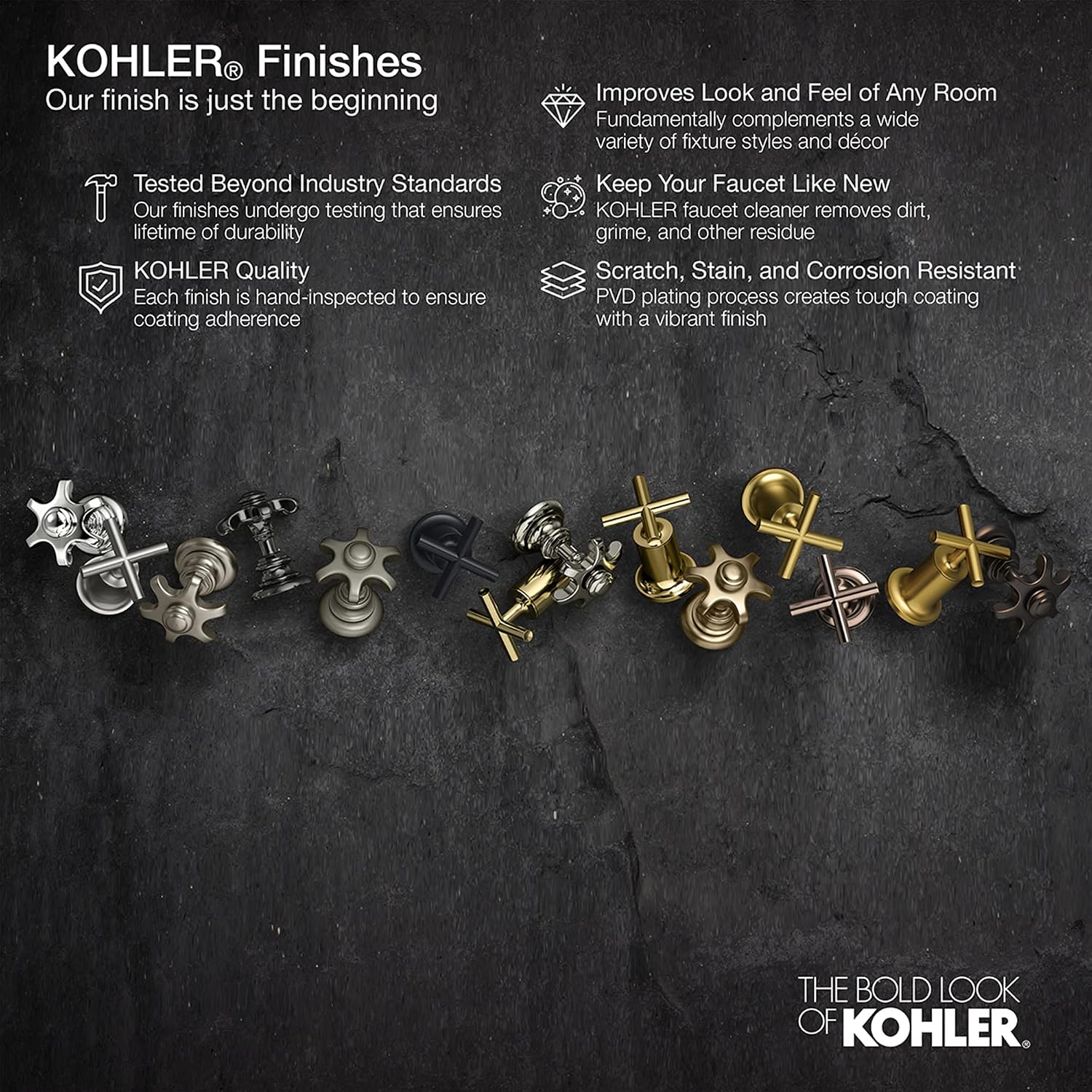 Kohler TS78015-4-2MB Components Plumbing Fixtures, Vibrant Brushed Moderne Brass