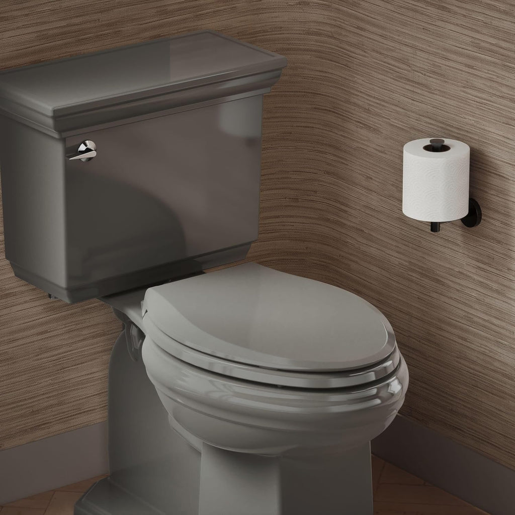 KOHLER CACHET® Nightlight Soft Close Toilet Seat Elongated, ReadyLatch®, Grip-Tight Hardware, Thunder Gray