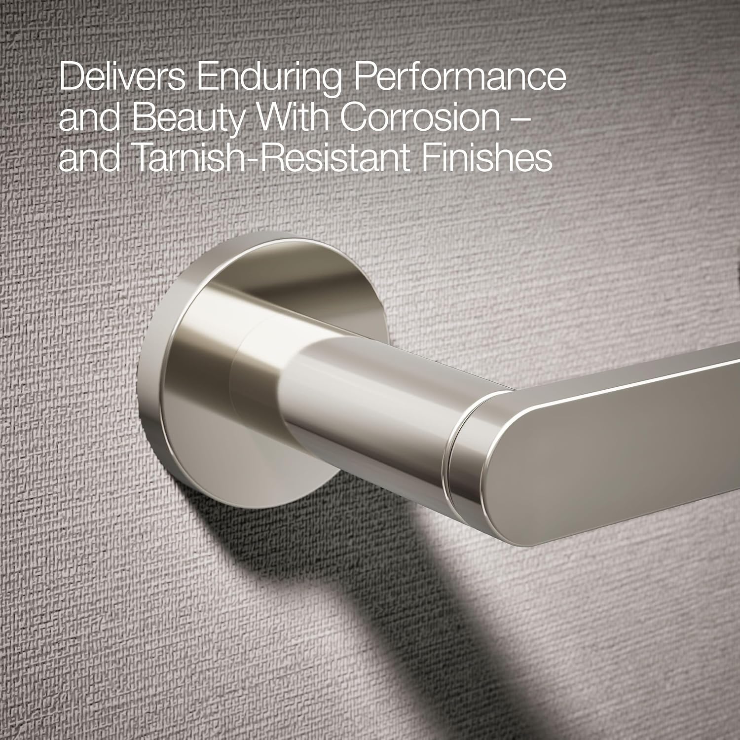 Kohler K73147-SN Composed Wall Mounted Pivoting Toilet Paper Holder Vibrant Polished Nickel