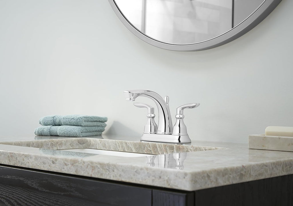 Pfister LG48-CB1C Avalon Centerset Bath Faucet, Polished Chrome, 1.2 gpm